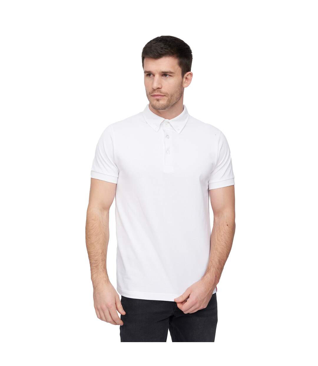 Polo Chilltowns Homme Blanc Duck And Cover-2