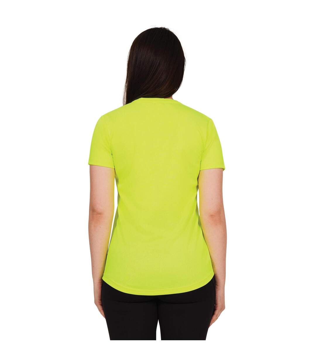 T-shirt original tech femme jaune vif Casual Classics