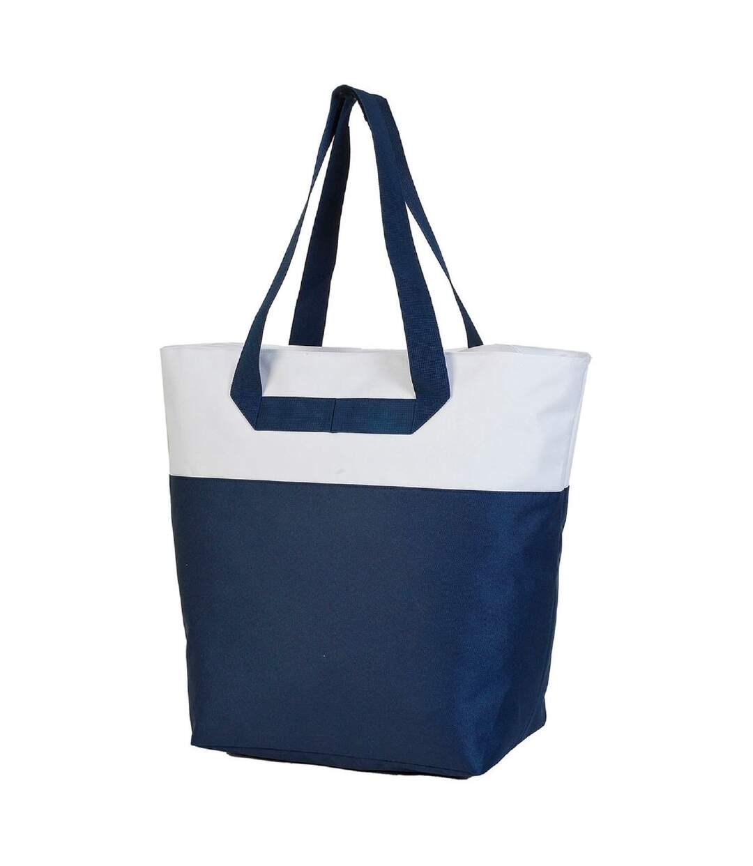 Sac de plage et de loisirs - SH4131 - bleu marine et blanc-1