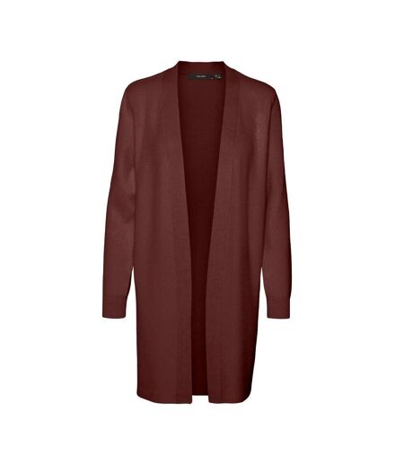 Gilet long terracotta femme vero moda nancy - m