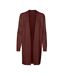 Gilet long terracotta femme vero moda nancy - m-1