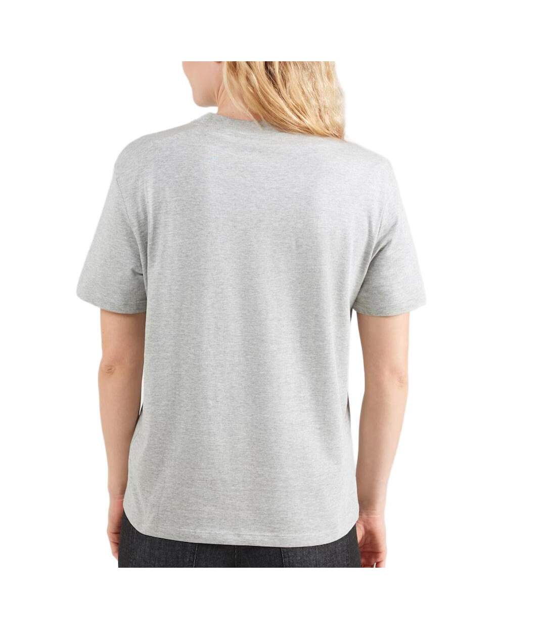 T-Shirt gris femme calvin klein jeans varsity-2