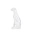 Statue Déco en Résine Léopard Assis 74cm Blanc-2
