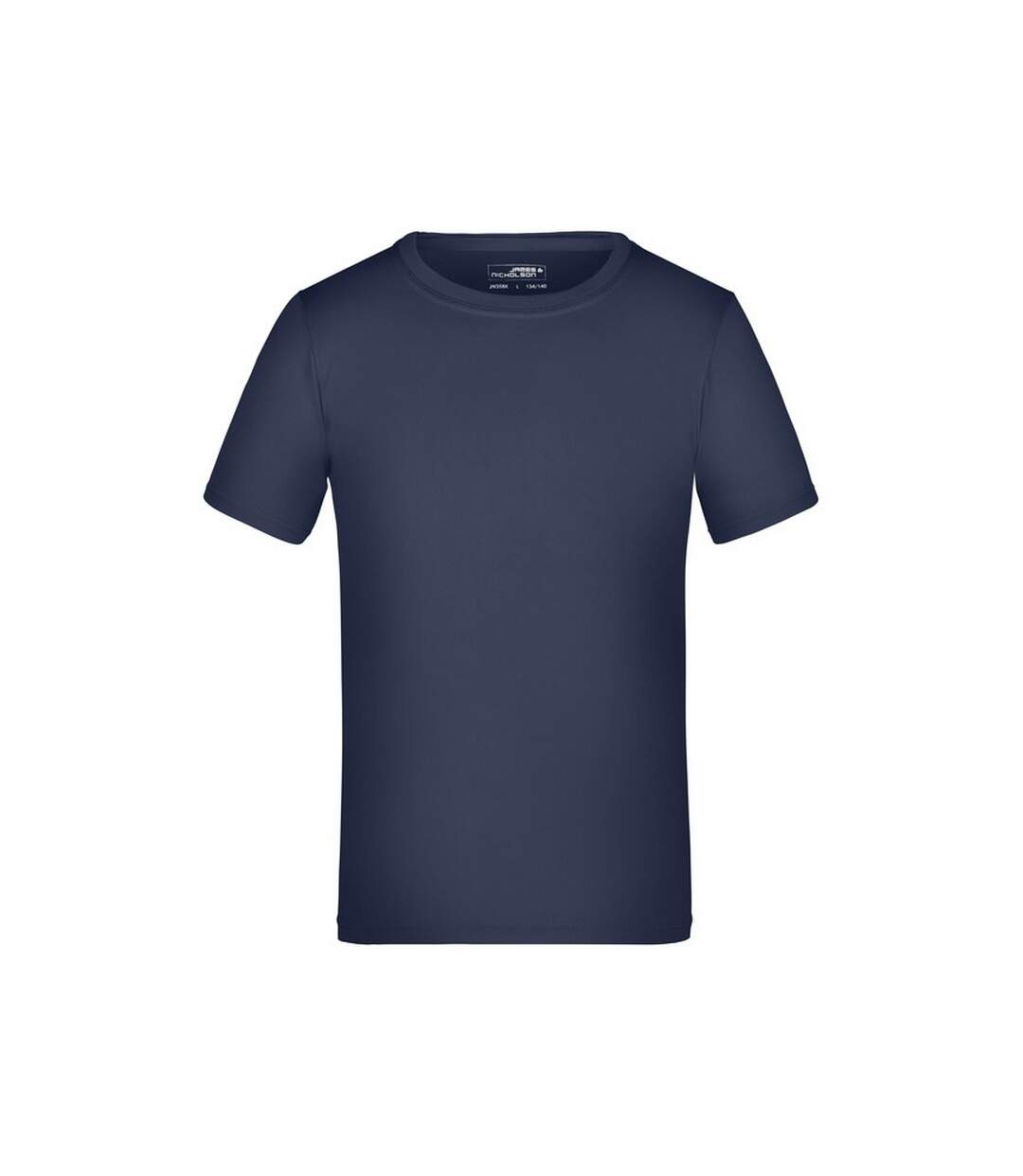 T-shirt active enfant bleu marine James and Nicholson-1