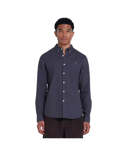 Chemise Brewer Homme Charbon Farah