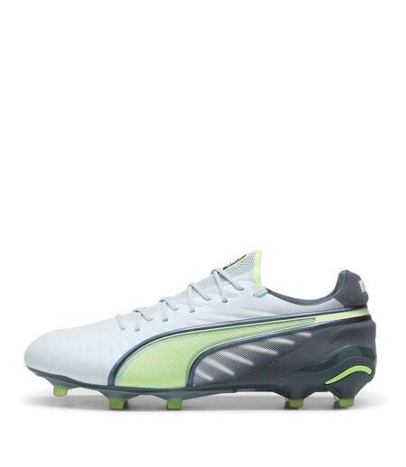 Mens King Ultimate Firm Ground Football Boots Grey Yellow Puma