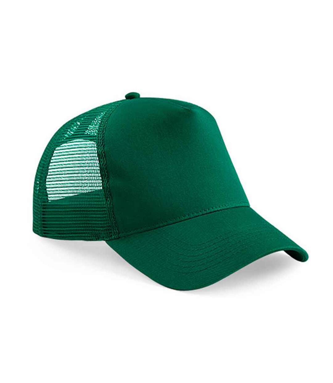 Casquette trucker adulte vert bouteille Beechfield-1