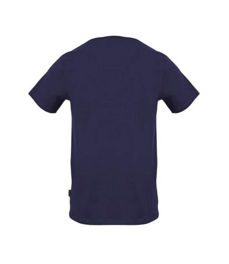 T-shirt Motif/style Logo Arqué Homme Bleu Marine Aquascutum