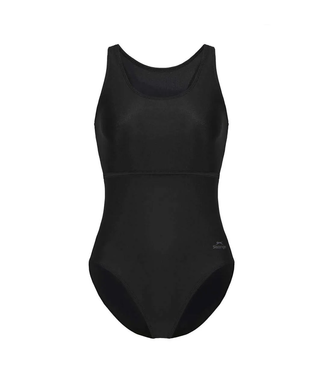 Womens/ladies Xtra Life One Piece Swimsuit Black Slazenger-1