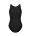 Womens/ladies Xtra Life One Piece Swimsuit Black Slazenger-1