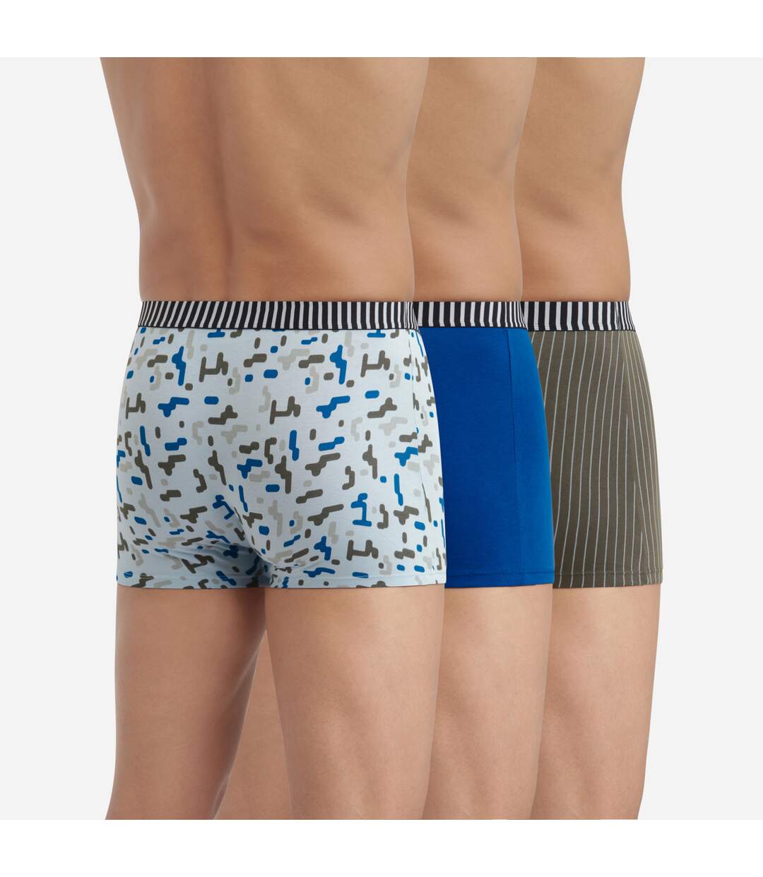 Lot de 3 boxers coton stretch imprimés Vibes-2