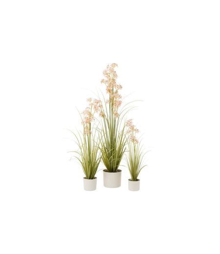 Plante Artificielle en Pot Allium 89cm Vert & Rose