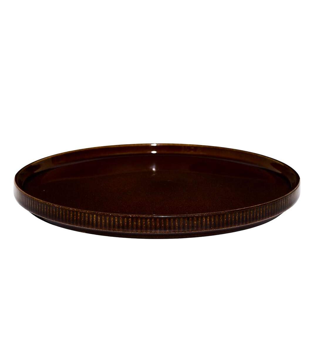 Lot de 6 Assiettes Plates Ysia 26cm Marron-2