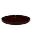 Lot de 6 Assiettes Plates Ysia 26cm Marron-2