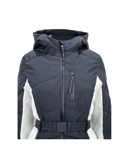 Womens/ladies Hooded Puffer Jacket Black Jack Wills