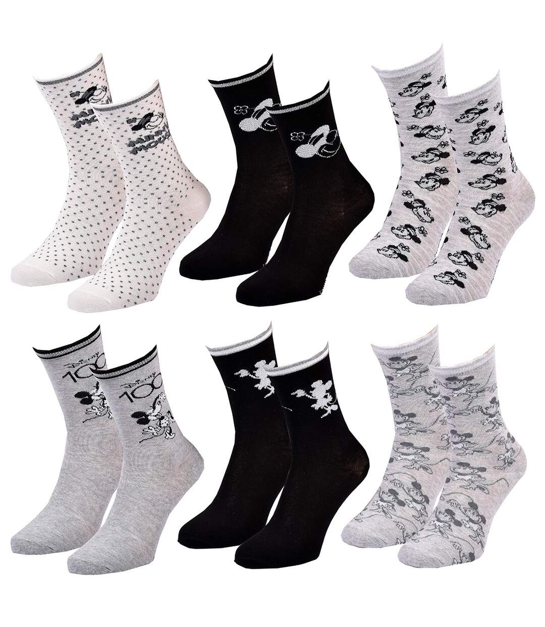 Chaussettes Pack Femme MINNIE Pack de 9 Paires Chaussettes SURPRISE-2