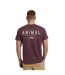 T-shirt Jacob Homme Bordeaux Animal-3