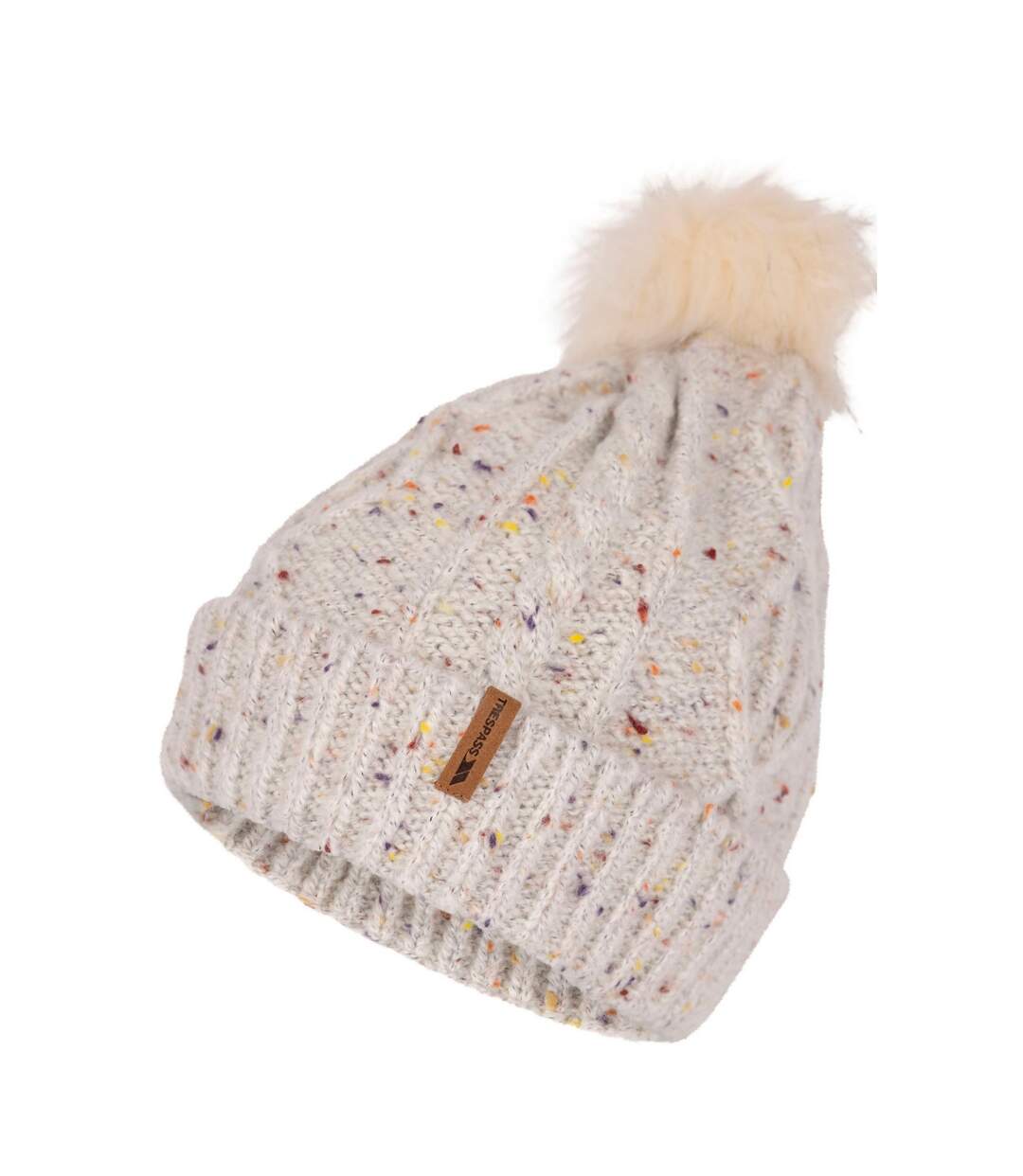 Womens/ladies Agave Beanie Beige Trespass-4