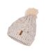 Womens/ladies Agave Beanie Beige Trespass-4