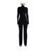 Womens/ladies Sculpted Straight Leg Jumpsuit Black Naked Wardrobe-1
