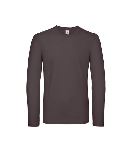 T-shirt Manches Longues #e150 Homme Marron B&C