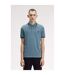 Mens Twin Tip Polo Shirt Blueberry Fred Perry-3