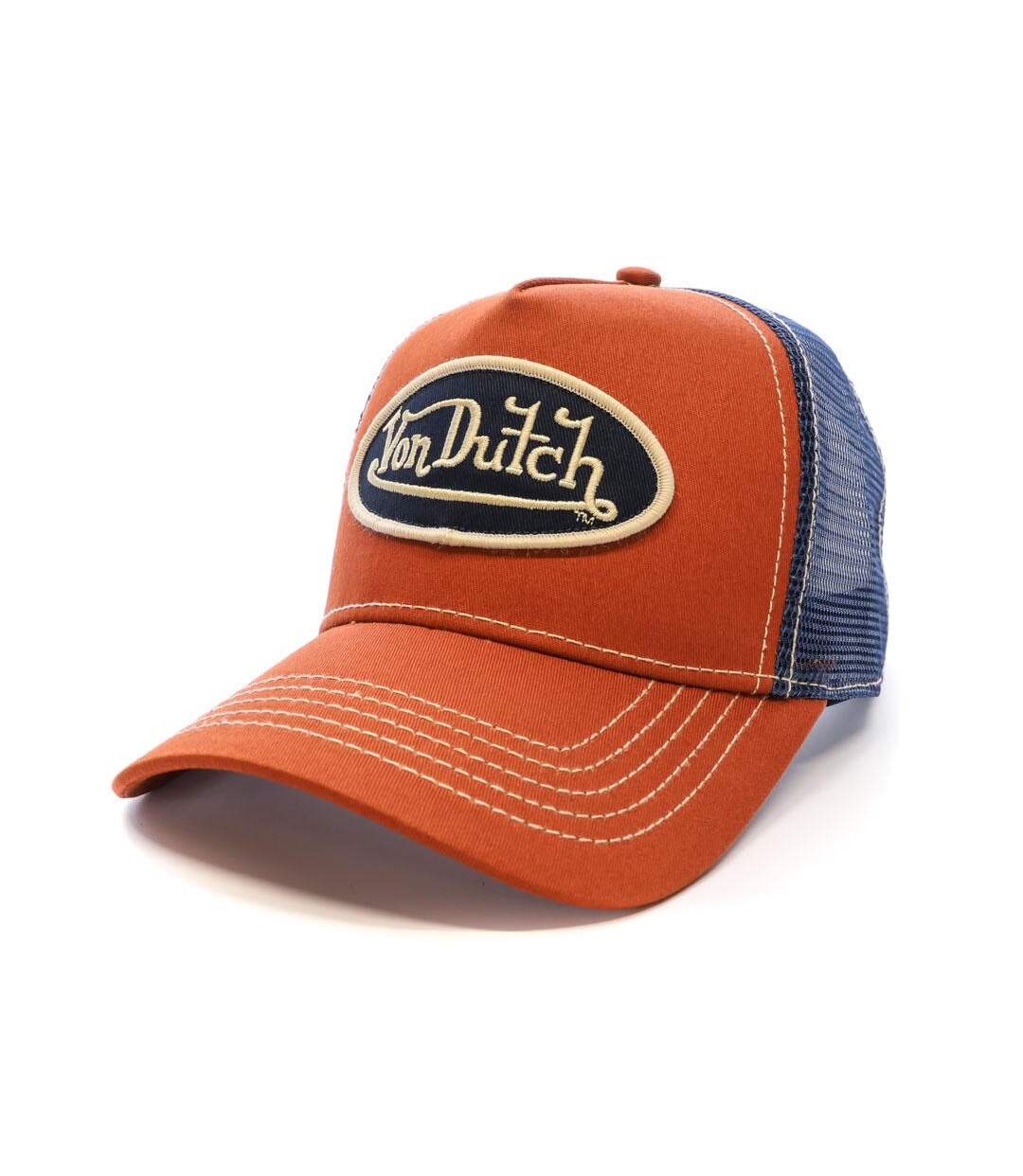 Casquette Orange/Bleu Homme Von Dutch 925770 - Taille unique-1