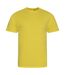 Mens cascade ecologie organic t-shirt sun yellow Awdis