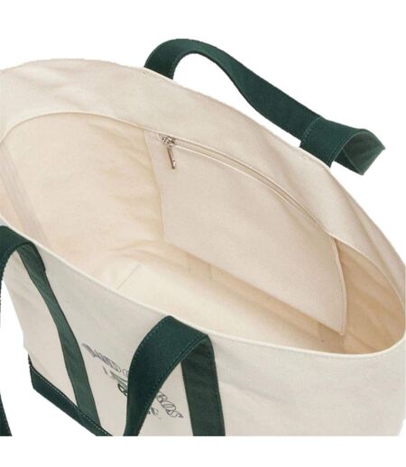 Roland Garros Canvas Tote Bag One Size Natural Print Lacoste