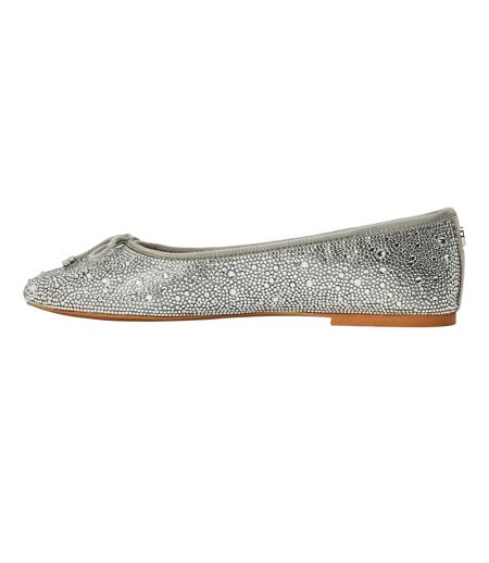 Ballerines Motif/style Métallisé Blossoms Femme Argenté Steve Madden