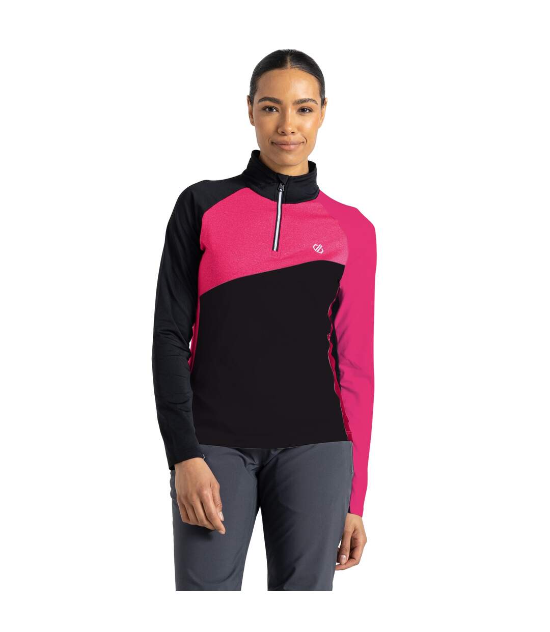 Haut De Sport Ice Femme Rose Bonbon Noir Dare 2B-4