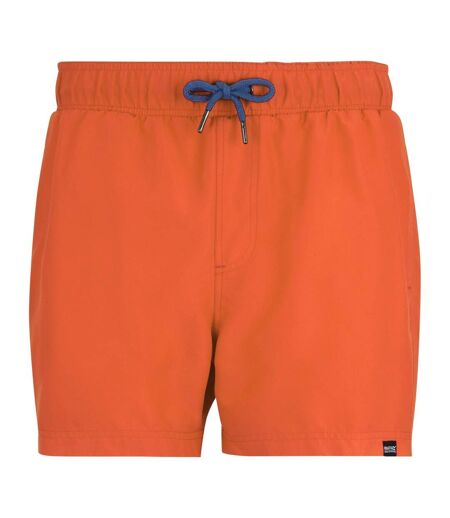 Mens Mawson Ii Swim Shorts Tigerlily Orange Sonic Blue Regatta