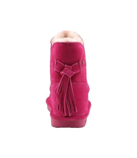 Après-skis Mia Pom Berry Femme Rose Bearpaw