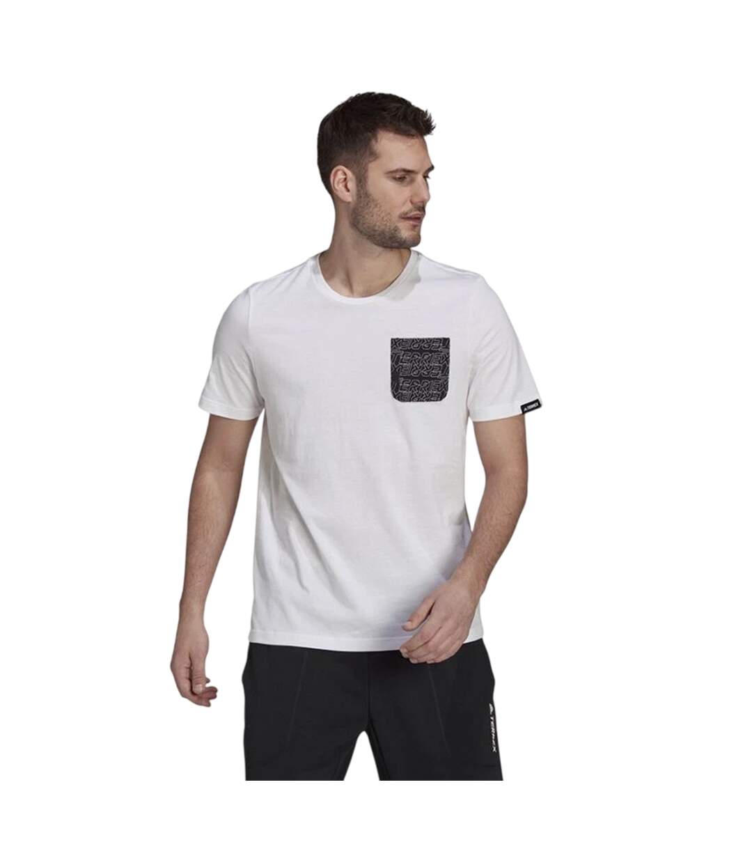 T-shirt Homme Blanc Adidas-1