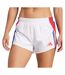 Short de running blanc femme adidas rétro adizero-1