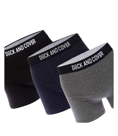 Boxers bronteen homme gris / bleu marine / noir Duck and Cover