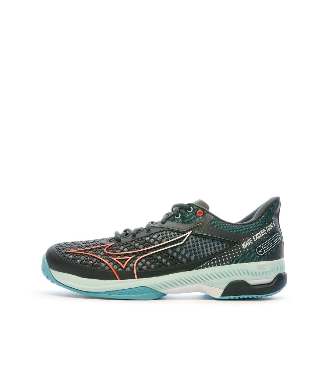 Chaussures de tennis noires homme mizuno wave exceed-1