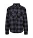 Chemise Motif/style À Carreaux Homme Noir Gris Build Your Brand-1
