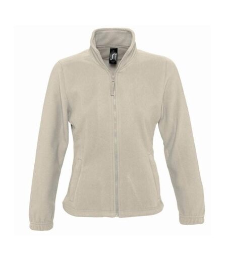 Veste Polaire North Femme Beige SOLS