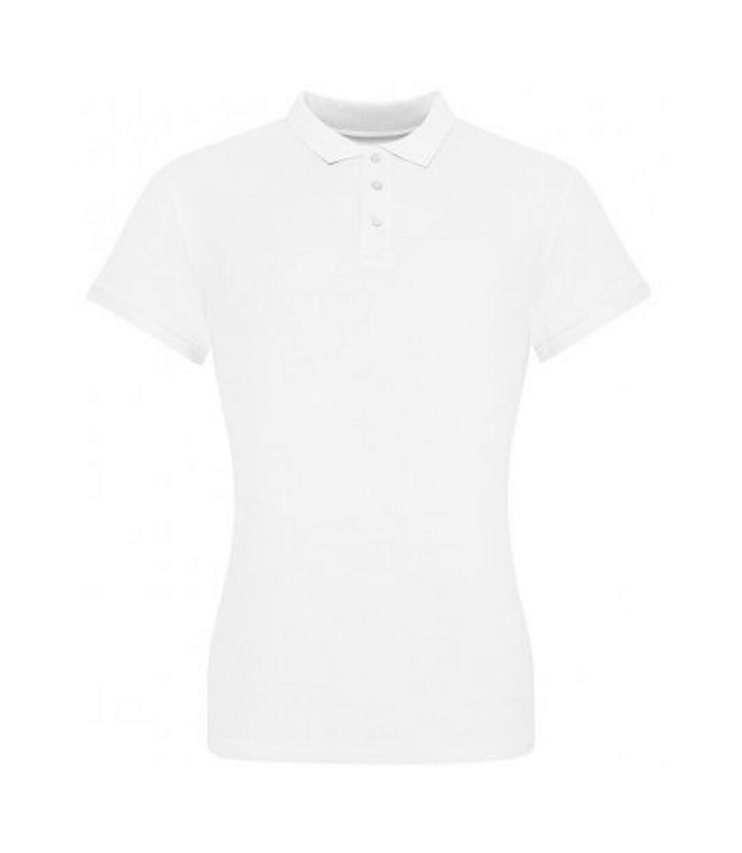 Polo piqu femme blanc Awdis-1