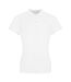 Polo piqu femme blanc Awdis-1