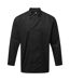 Unisex Adult Coolchecker Long-sleeved Chef Jacket Black Premier-1