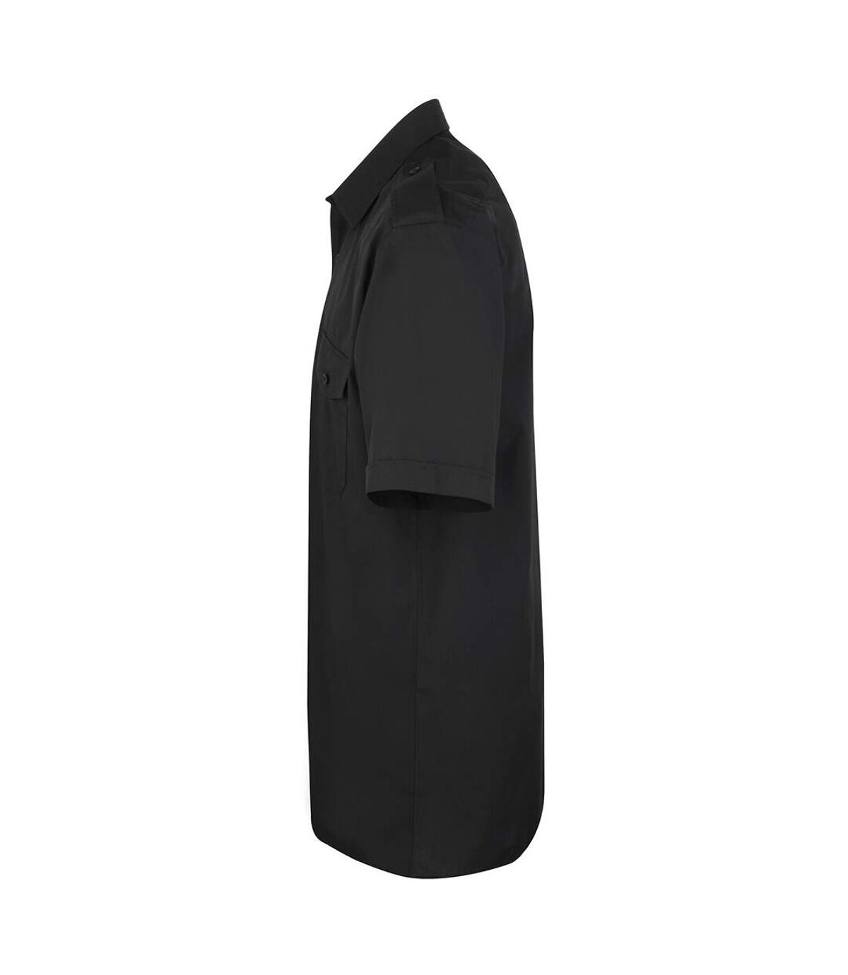 Premier Mens Short Sleeve Pilot Plain Work Shirt (Black) - UTRW1086