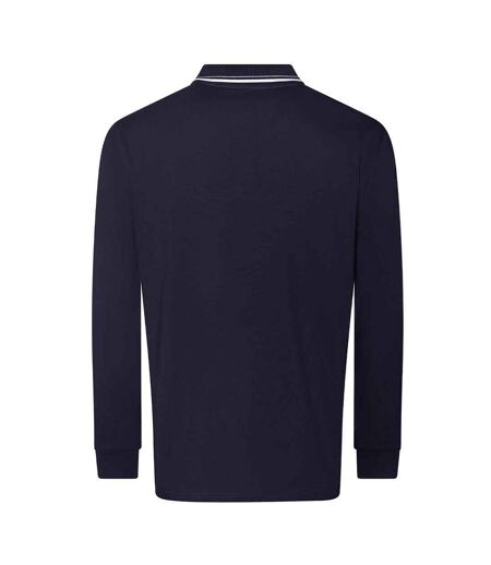 Polo homme bleu marine / blanc Awdis