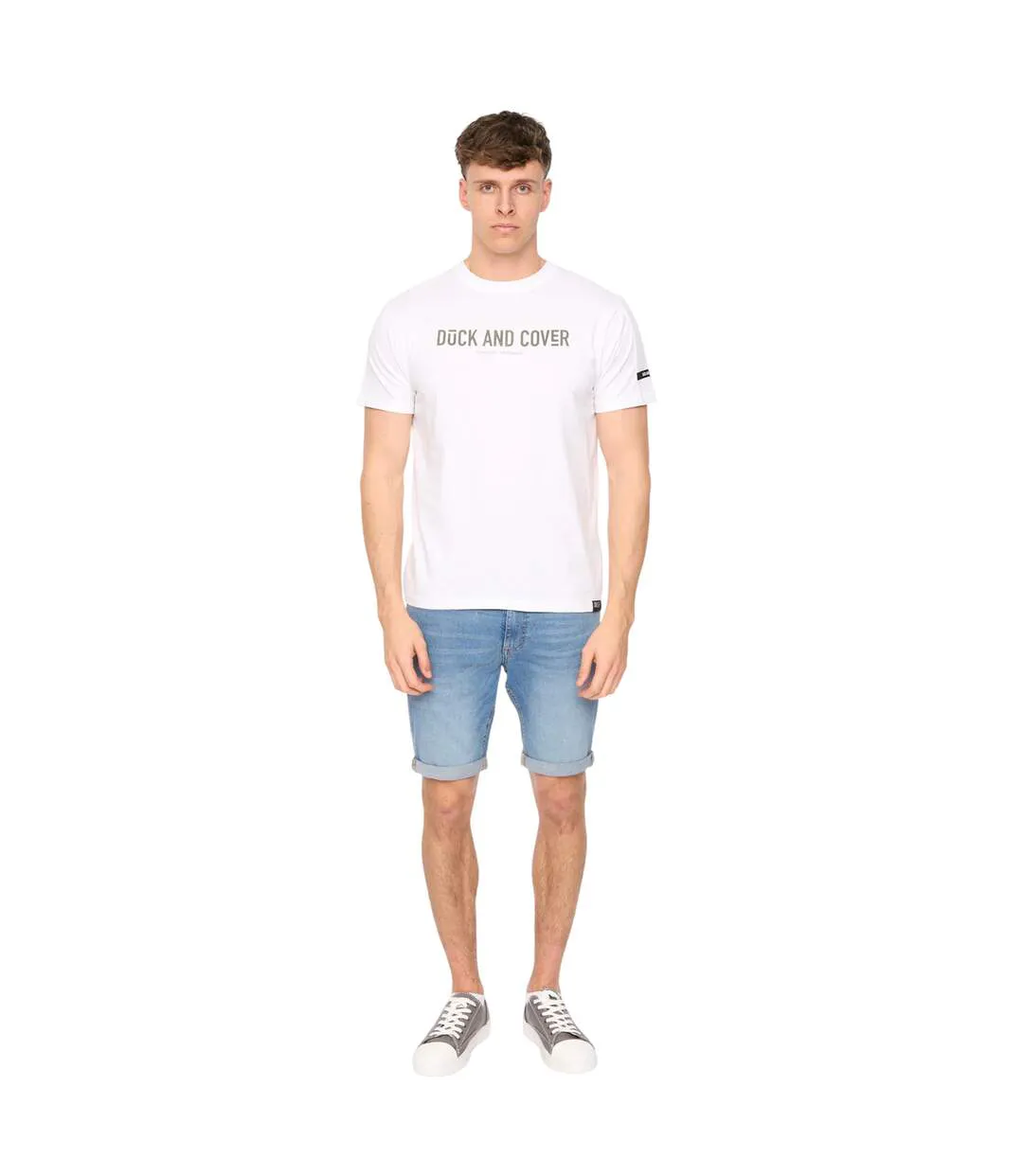 Mens Walpole T-shirt White Duck And Cover-4