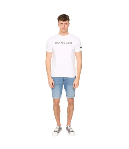 Mens Walpole T-shirt White Duck And Cover