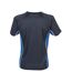 T-shirt Performance Adulte Bleu Marine Bleu Roi Blanc Finden & Hales-2