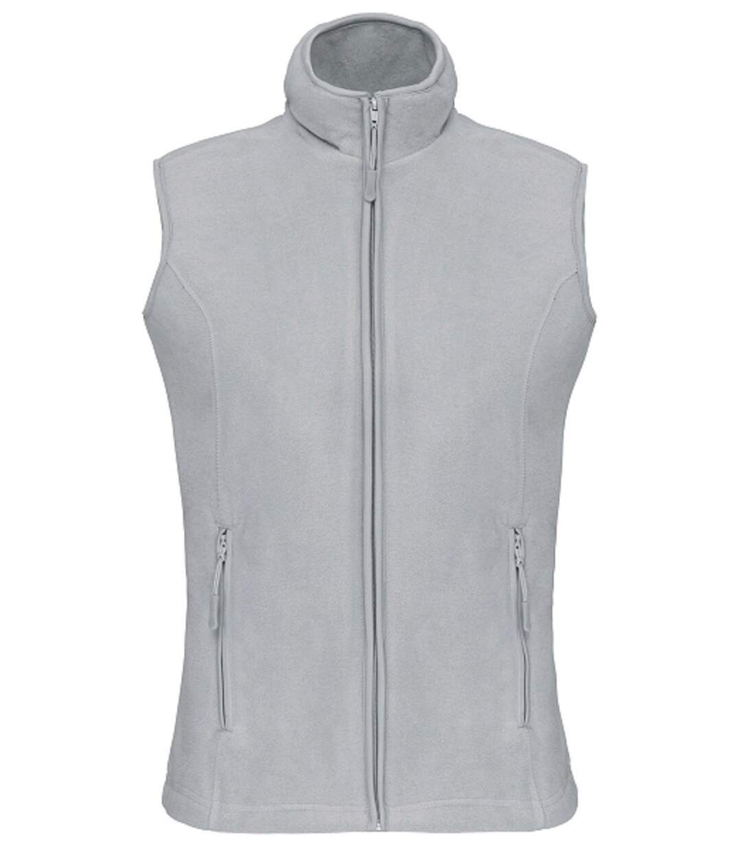 Gilet sans manches micro polaire femme - K906 - gris snow-2