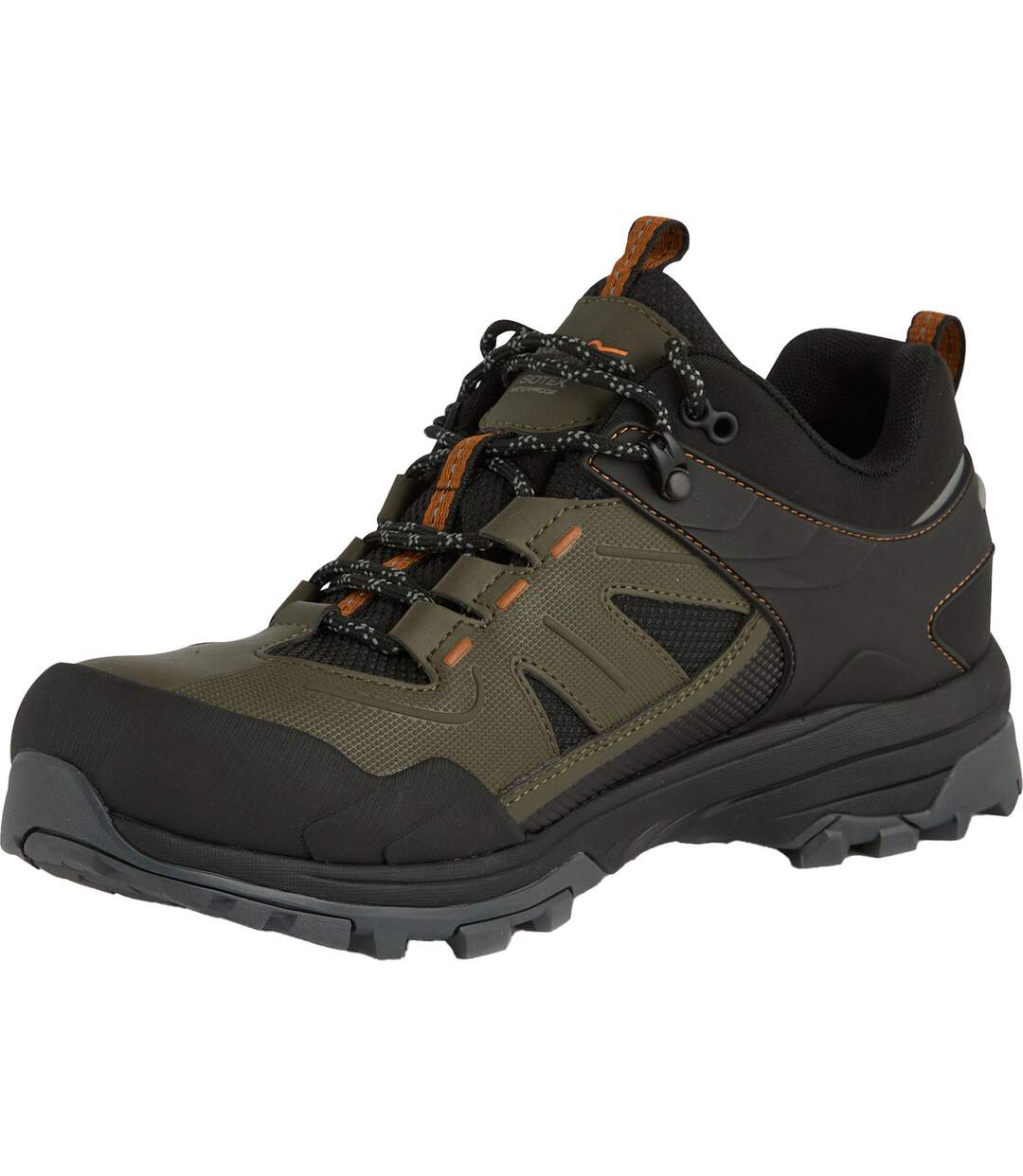 Mens Regen Low Walking Boots Olive Green Regatta-1