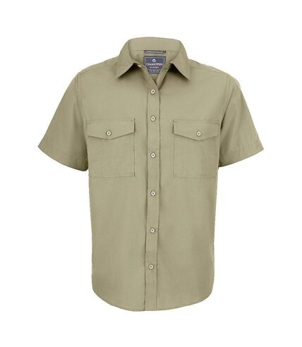 Craghoppers Mens Expert Kiwi Short-Sleeved Shirt (Pebble) - UTCG1756